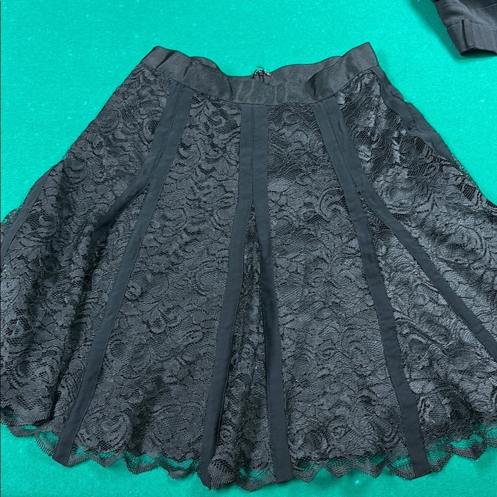 Elegant Black Lace Skirt